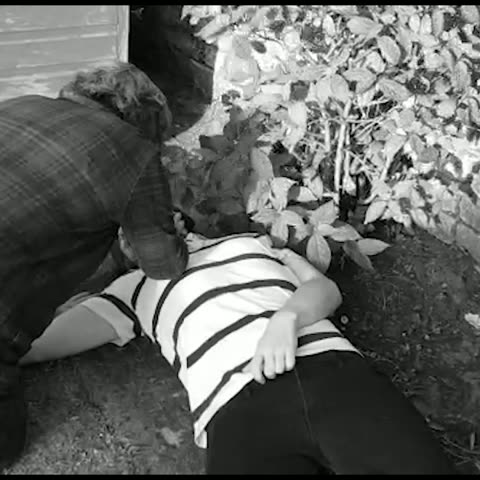 A body found in a garden